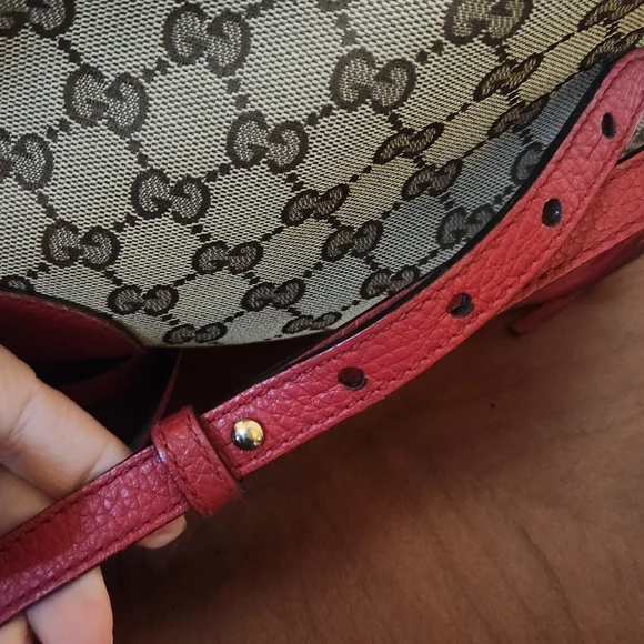 Gucci Canvas Bree Leather Crossbody Bag - Picture 14 of 14
